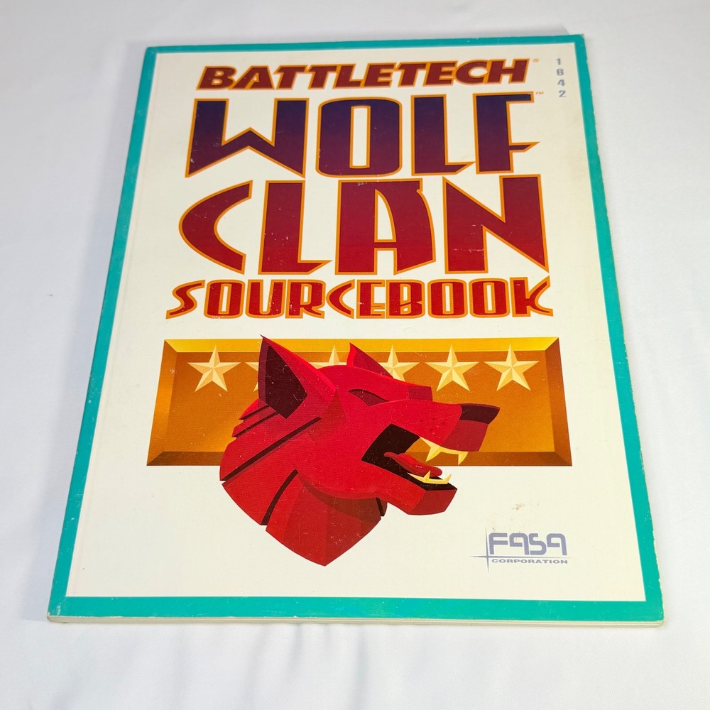 BattleTech Wolf Clan Sourcebook FASA 1642 1991 Softcover RPG Supplement